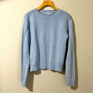 Reformation Pale Blue Organic Cotton Sweater size XS Preowned